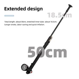 Oem 300 psi mtb משאבת צמיג ידנית עם משאבת הלם אוויר וממד psi עבור אביזרי אופניים - Product Image 5