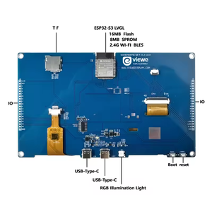 Placa de desarrollo de pantalla táctil de 7 pulgadas, pantalla de 800x480, procesador LX7 de doble núcleo, 16M, Flash WiFi BT5 para GUI LVGL HMI ESP32 - Product Image 3