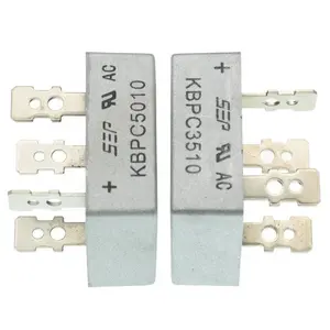 Tonifier Bridge redresseur 3510, carré monophasé, pied <span class=keywords><strong>plat</strong></span> 35A 1000V, KBPC3510 - Product Image 1