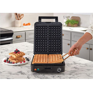 उच्च गुणवत्ता 1200w मिनी वाफले निर्माता घरेलू बहुउद्देशीय सैंडविच मशीन के साथ 16 त्रिभुजों हस्तनिर्मित डिजाइन - Product Image 2