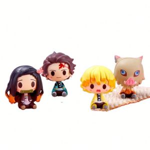 ของเล่นญี่ปุ่น4ชิ้น/เซ็ต Agatsuma Zenitsu Kamado Nezuko hashibira inosuke Demons Slayer Kimetsu NO yaiba kamado tanjirou - Product Image 1