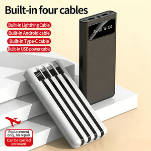 <span class=keywords><strong>Batterie</strong></span> <span class=keywords><strong>Externe</strong></span> Portable en Gros 20000mAh Grande Capacité avec Câbles Intégrés, Chargeur Mobile Personnalisable avec Logo, Cadeau - Product Image 5