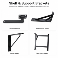 Supports de montage métalliques robustes personnalisés en acier, aluminium et acier inoxydable, revêtus par poudre