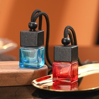 Bouteille diffuseur d'huiles essentielles colorée pour voiture 8 ml, flacon vide de parfum suspendu pour désodorisant automobile