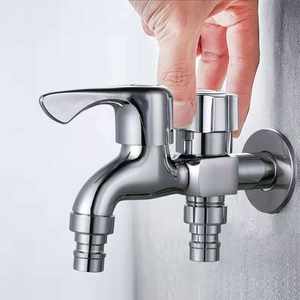 <span class=keywords><strong>Robinet</strong></span> de <span class=keywords><strong>machine</strong></span> à <span class=keywords><strong>laver</strong></span> moderne en laiton, à double commande, avec une sortie eau et une demi-prise, double usage, installation facile - Product Image 2
