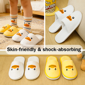 Детские тапочки для отелей из мягкого кораллового флиса с индивидуальным логотипом, роскошные, с нескользящей подошвой из ЭВА - Product Image 4