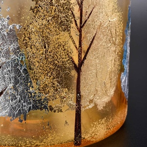 หรูหราฤดูใบไม้ร่วง <span class=keywords><strong>Golden</strong></span> Leaves เทียนแก้ว <span class=keywords><strong>Jars</strong></span>