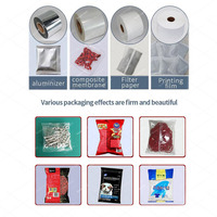 Machine d'emballage automatique de sachets pour granulés de sucre, sel, maïs soufflé, céréales, aliments pour poissons, sachets de sucre, sachets de nourriture pour poissons, machine de scellage