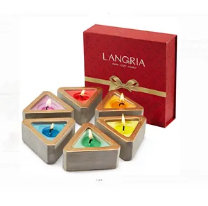 Can Be Assembled Candle Container Art Candle with Luxury Packaging Boxes Colored Flavor Soy Wax Ceramic Glass Weddings
