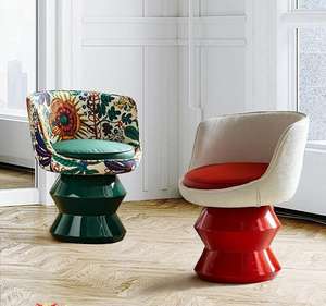 Rotatable PU Leather Indoor Leisure <b>Chair</b> Ergonomic Swivel <b>Lounge</b> <b>Chair</b> for Bedroom Office - Product Image 1