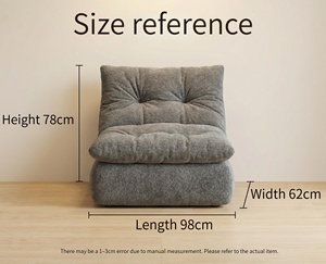 Canapé individuel de style minimaliste italien moderne, fauteuil de loisirs <span class=keywords><strong>en</strong></span> tissu, mobilier de maison, canapé modulaire compressé sous vide pour salon - Product Image 3
