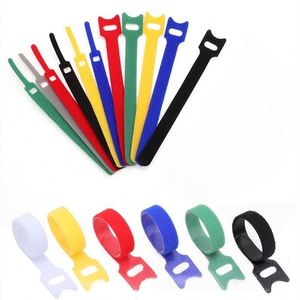 Attaches-câbles Velcro en gros, attaches-câbles en nylon, attaches pour câbles de données, Velcro multicolore de haute qualité, attaches double face en forme de tête de chat - Product Image 3