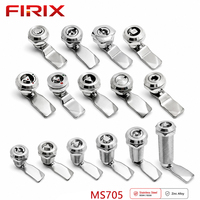 Serrure à came triangulaire en acier inoxydable MS705-18 de 8 mm |   Serrure de sécurité standard polie, étanche et antivol, à clé