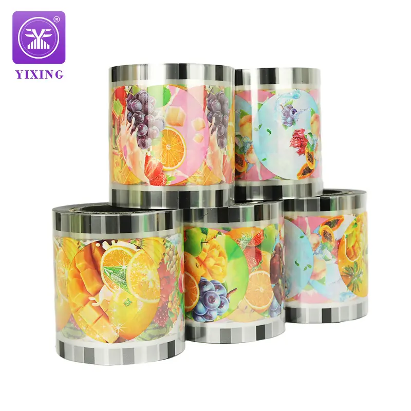 Kunden spezifische Bubble Tea Cup Seal Film Roll Kunststoff versiegelung PP Sealing Film für Kunststoff becher