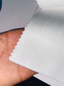 Tissu en coton pur, durable, élégant et léger, tissé en coton et lin, teinture unie, pour chemises et robes pour garçons, filles, hommes et femmes - Product Image 3