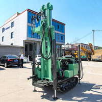 Mikton MKDQZ-160 Perceuse pneumatique diesel, diamètre de forage 350 mm, profondeur max. 200 m, mobilité sur chenilles pour le forage d'eau