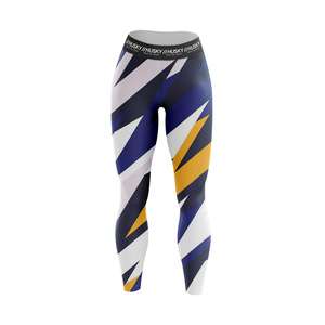 Leggings Deportivos Sublimados al por Mayor, Pantalones de Cintura Alta con Diseño Personalizado, Leggings de Gimnasio y Fitness para Mujer, 1 Pieza, Spandex/Nylon, Yoga - Product Image 2