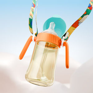 Biberón de 240 ml y 300 ml, Anticólicos, Antiderrames, con Tapa Abatible y Asas para la Transición de la Alimentación del Bebé, Apto para Lavavajillas - Product Image 2