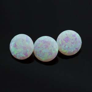 Gema de ópalo sintético de corte de diamante redondo de forma redonda - Product Image 6