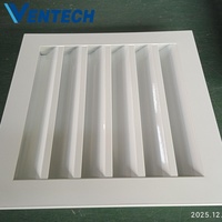 Grille d'aération Ventech HVAC avec moustiquaire intégrée pour salle de bain et ventilation, couvercle blanc