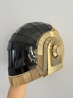 Casque Daft Punk futuriste à effet miroir, masque DJ réfléchissant pour festivals et soirées EDM