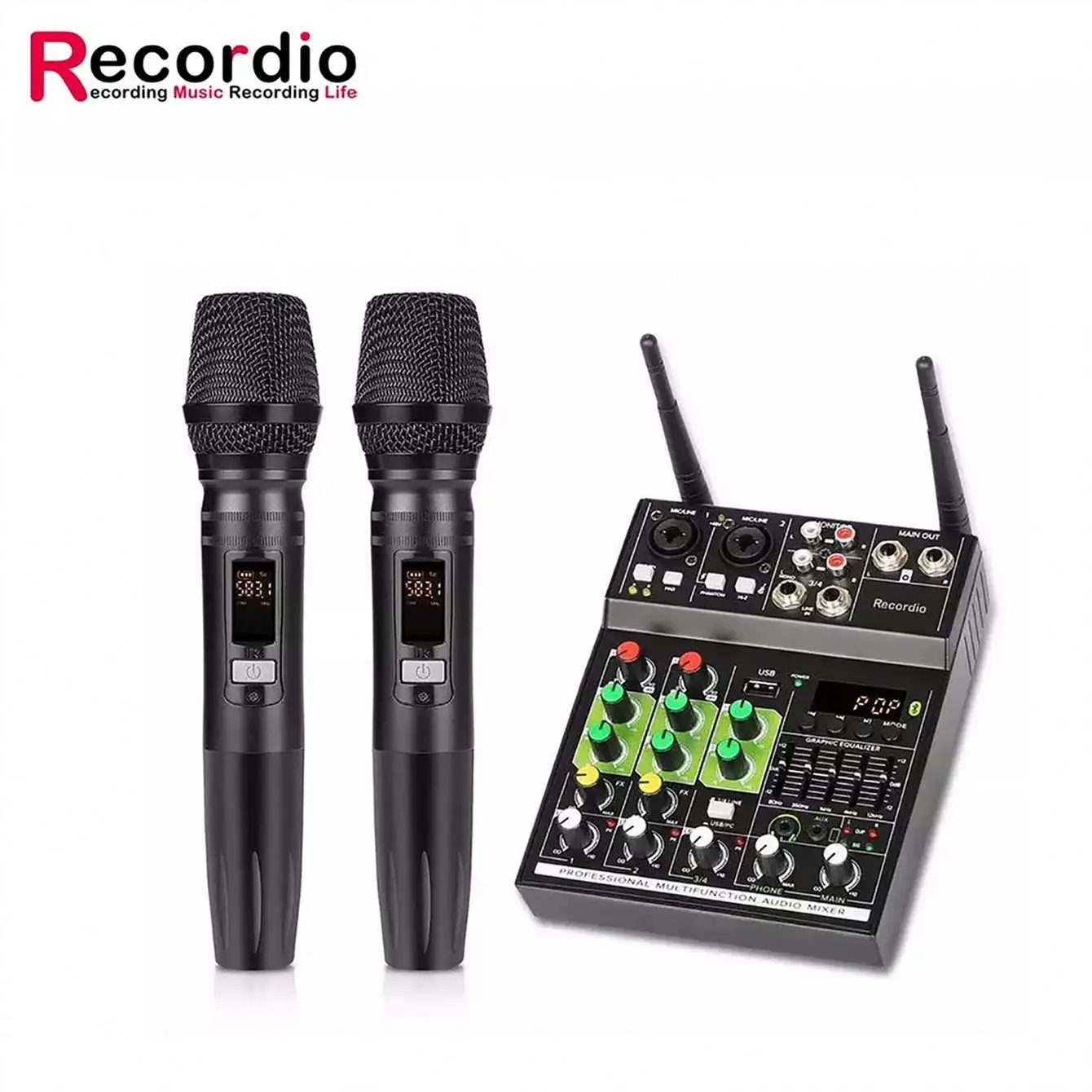 GAX-GT4 Desain Baru Konsol Suara Gema Audio Dsp 8 Saluran Mixer Audio Digital Profesional untuk Penampilan Panggung