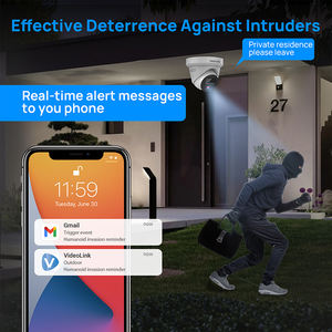 Caméra de sécurité IP CCTV Vikylin HIK OEM H.265 6MP 8MP, lumière rouge et bleue, couleur pleine, dôme tourelle, audio bidirectionnel, étanche IP67, P2P - Product Image 5