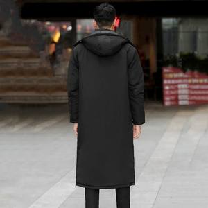 סיטונאי Mens Parka מעילי רוכסן ללבוש להתחמם אמצע אורך למטה מעיל מחומם ארוך חורף מעיל לגברים - Product Image 4