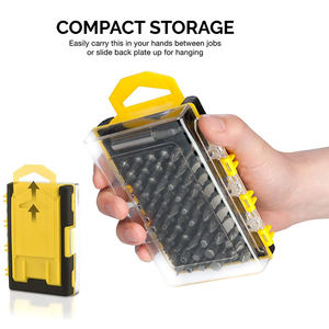 DZ ชุดไขควงก้านหกเหลี่ยม61ชิ้น, ดอกสว่านเจาะแม่เหล็กสามารถปรับแต่งได้สำหรับไขควงวงล้อไฟฟ้า - Product Image 5