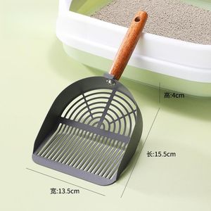 Vente en gros en acier inoxydable grande pelle à litière pour chat en métal spécial tofu sable et minerai pelle à sable artefact d'élimination <span class=keywords><strong>des</strong></span> déchets d'animaux domestiques - Product Image 2