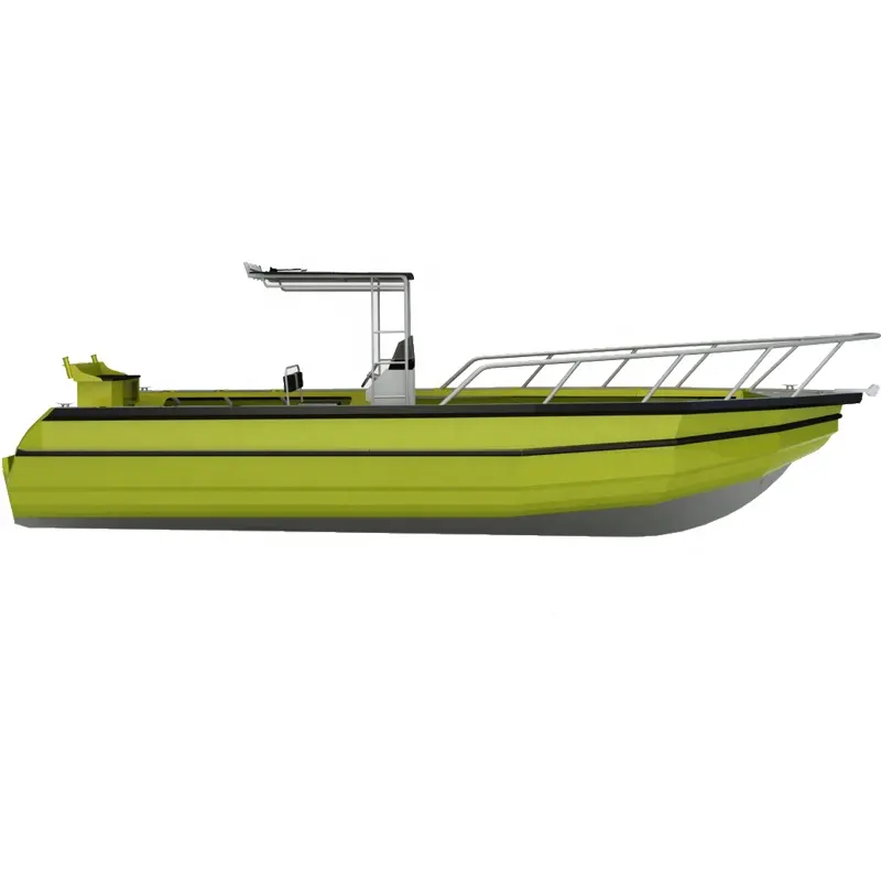 La fabbrica della cina vende la nuova barca da pesca in alluminio di lusso 9m 31ft con console centrale