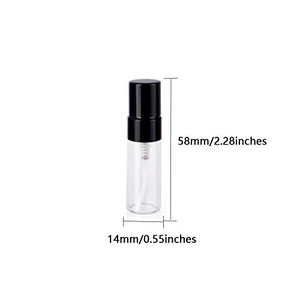 Wholesale 100pcs Empty 2ml/3ml/5ml/<b>10ml</b> Glass Perfume Test <b>Bottles</b> with Screw Cap Customized Printing Recyclable - Product Image 2