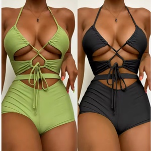 Maillots de bain une pièce sexy très demandés, maillots de bain ajustés pour femmes, maillots de bain push-up, maillots de bain de plage - Product Image 1