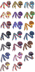 หมวกผ้าซาตินมีเส้นผมสองชั้นพิมพ์ลายอังการาแอฟริกันผ้าโพกศีรษะหมวกผ้าโพกหัวพร้อมริบบิ้นยาวสำหรับผู้หญิงนอนหลับ - Product Image 5