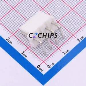 VH-4AWT Wire-to-Board Pin Header Bent Lead Through Hole,P=3.96mm Connector 1x4P 3.96mm Right Angle Insert 4P - Product Image 2