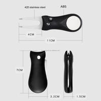 Accessoires de golf portables, équipement de parcours de golf, outil de réparation de divots pliable en plastique SS à motif vierge, type Switchblade