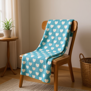 Accessorio in Tessuto Ilan 75x100 Cm con Motivo a Cuore per Decorazione Casa - Product Image 2