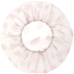 Shower Cap Thickened PVC Waterproof Dustproof For Bath Kitchen Cleaning Adult Use Gray And Pink - Product Image 5