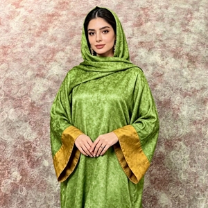 Abaya Xiangyunsha luxueuse et modeste pour femmes musulmanes, en soie de mûrier 100% faite à la main, respirante pour l'hiver et l'été - Product Image 1