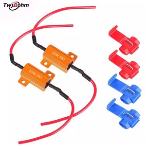 Rx24 công suất cao 25W vỏ nhôm Xe Dẫn Giải mã điện trở 6r8r Ohm 10rj đuôi ánh sáng phanh ánh sáng lần lượt tải điện trở - Product Image 6