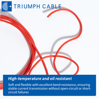 Kabel Silikon UL3132 Tahan Suhu Tinggi, Fleksibel, Berinti Tembaga Terpilin 16-28AWG untuk Peralatan Industri