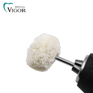 Tête de polissage en feutre de laine et coton montée sur tige, brosse de polissage dentaire en laine de 2,35 mm - Product Image 4