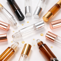 Flacon de parfum double tête 10 ml en gros, vaporisateur et roll-on 2-en-1, flacon en verre à bille pour sous-conditionnement, échantillon gratuit
