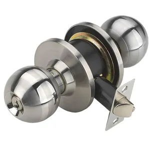 Best selling cheap price Stainless Steel cylindrical lock double sided round door lock