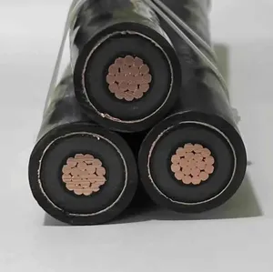 Câble souterrain <span class=keywords><strong>Hta</strong></span> NFC33-226 12/20 (24) Kv à conducteur en cuivre Xkdt-Y 3X1X240 mm² anti-rongeurs/anti-termites (résistant aux rongeurs/termites) - Product Image 1