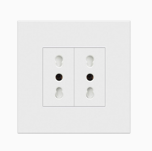 White <b>Wall</b> <b>Socket</b> 2 Outlets Standard Grounding 220V 10A PC Material Residential Use - Product Image 5