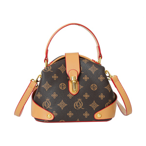 Bolso de Mano Tipo Cubo de Cuero PU Vegano con Patrón Geométrico, con Cierre Antirrobo y Portátil para la Playa y Uso Diario - Product Image 1