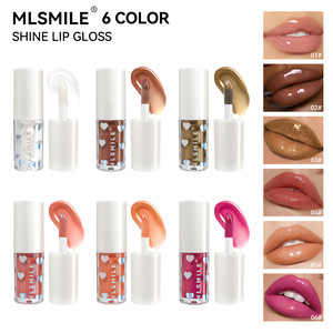 Brillo Labial en Gel con Purpurina en Forma de Corazón, Resistente al Agua, Larga Duración, Natural, Vegano, con Brillo Mineral - Product Image 2