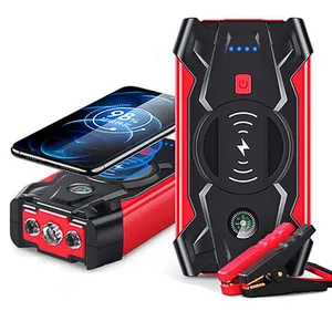 Avviatore di emergenza per auto con caricabatterie wireless, batteria portatile per auto da 20000mAh booster 12V batteria jump pack power bank con torcia elettrica