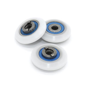 จำหน่ายโดยตรงจากโรงงาน ลูกปืน 688RS รอกเคลือบยาง รางเลื่อนพลาสติกเคลือบ POM แบบ V ล้อสำหรับประตู หน้าต่าง ห้องอาบน้ำ - Product Image 2